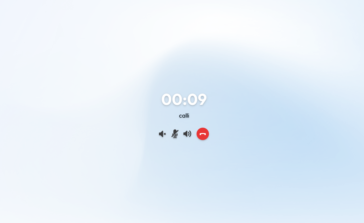 Интерфейс звонка